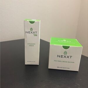 Nexxt Vegan Collagen Serum and Tea Tree Cream Balsam